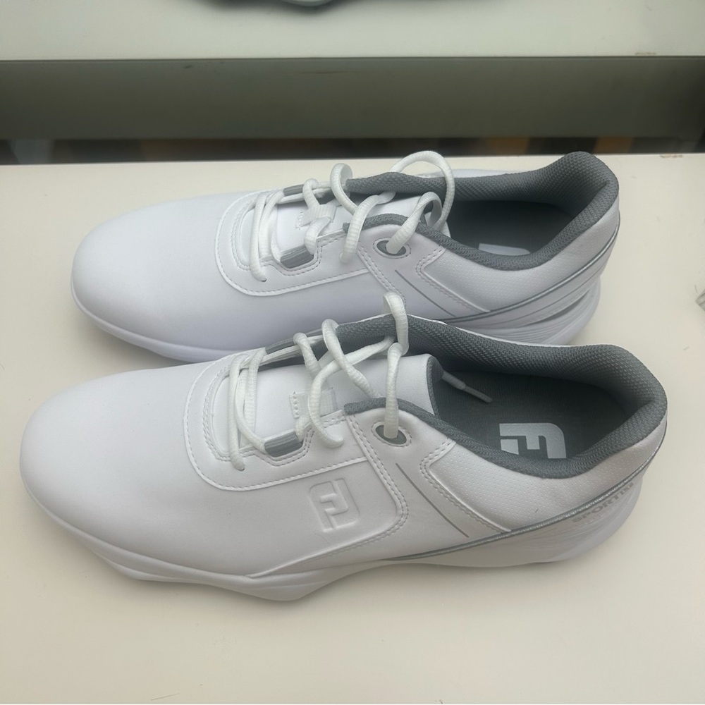 FootJoy Men's White and Gray Sports Shoes